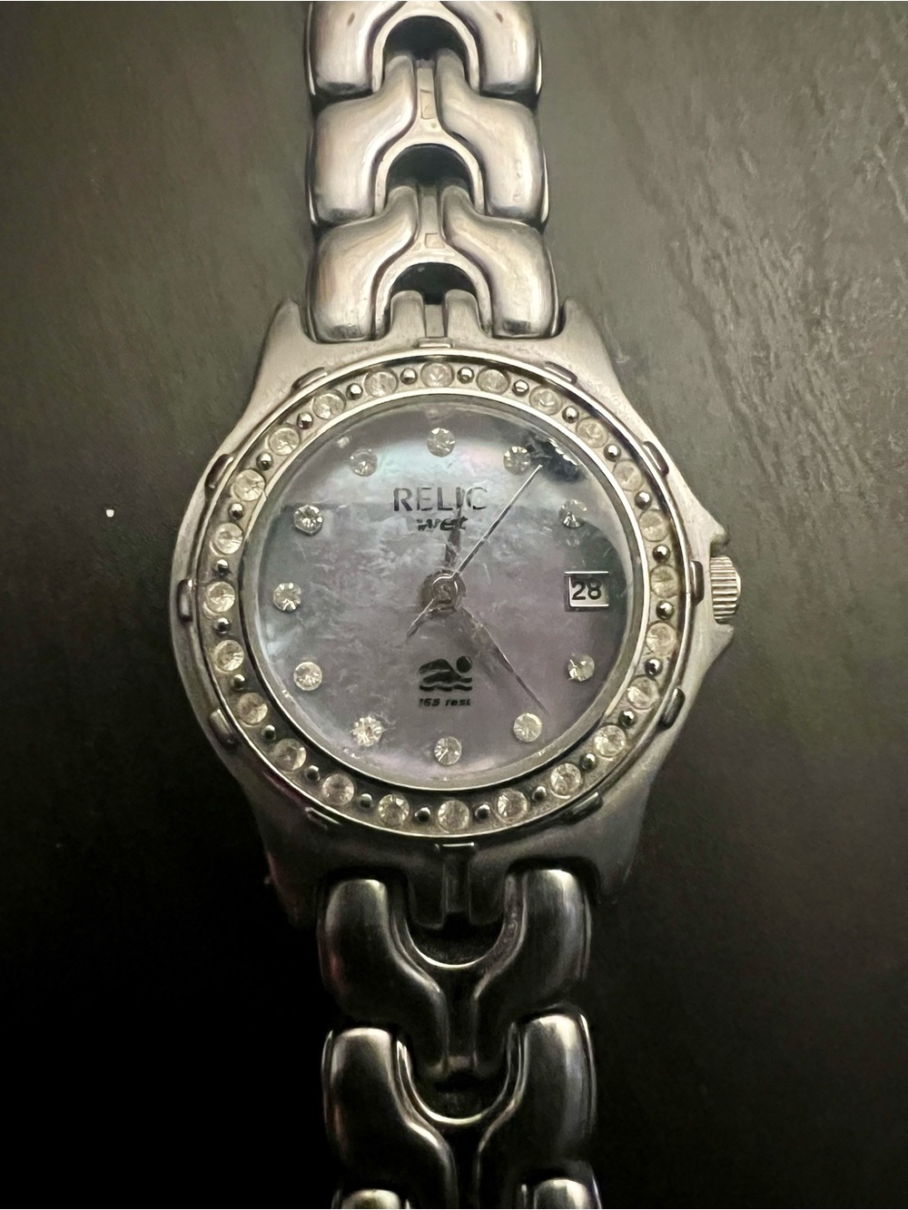 Ladies silver watch